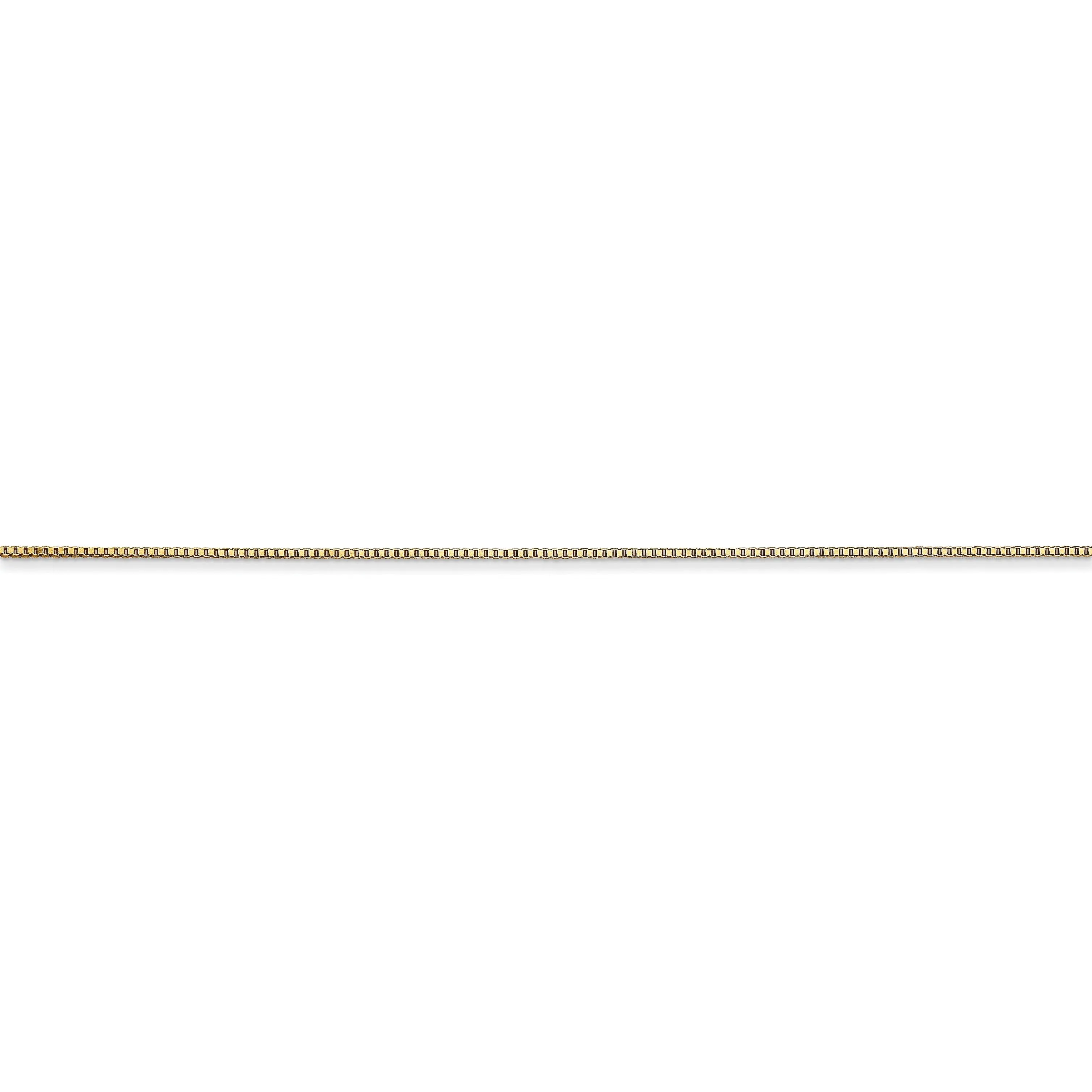 10k Yellow Gold .5 mm Baby Box Chain