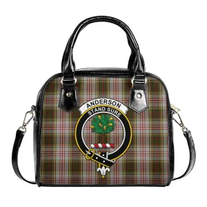 Anderson Dress Tartan Shoulder Handbags with Family Crest