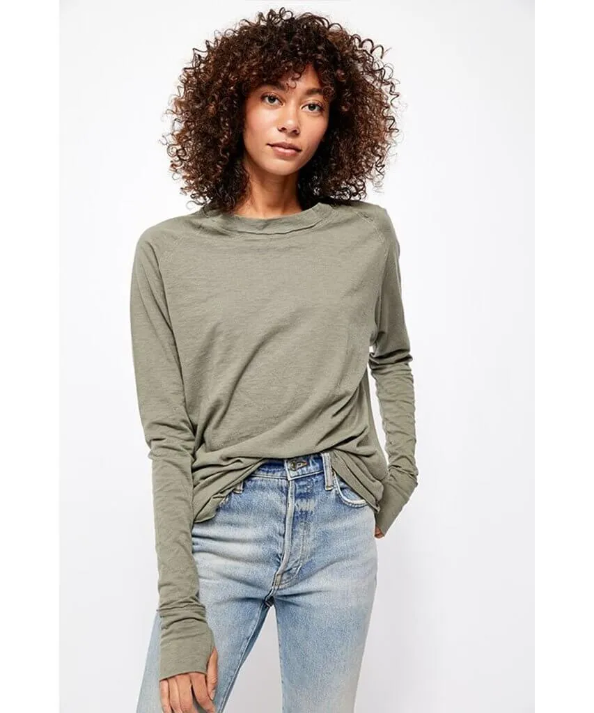 Arden Long Sleeve Tee Soft Army