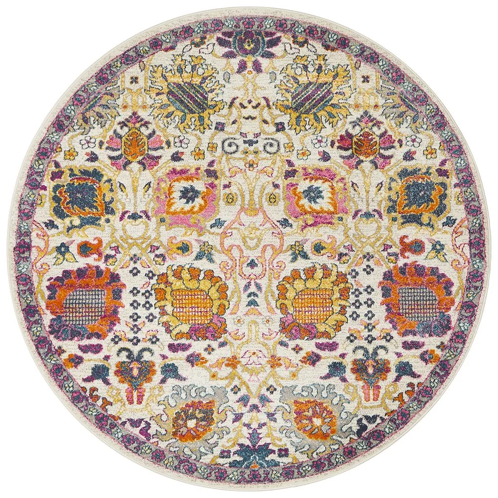 Babylon 206 Round Rug (Multi) by Rug Culture