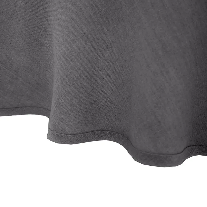 Bambury Linen Charcoal Round Tablecloth