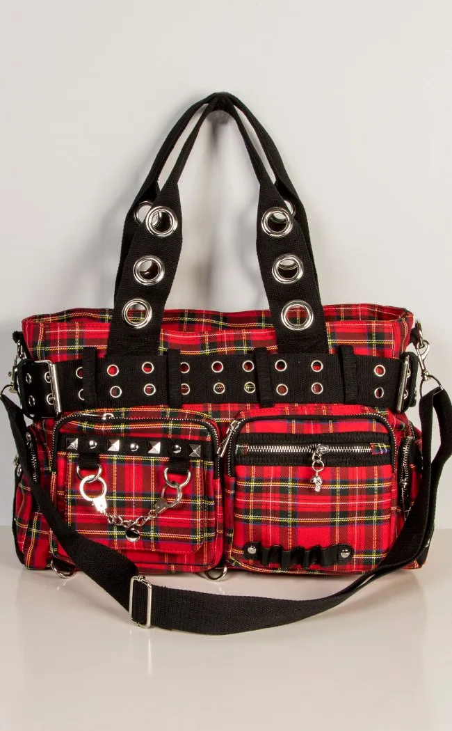 Camdyn Handbag | Red Tartan