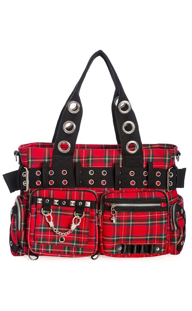 Camdyn Handbag | Red Tartan