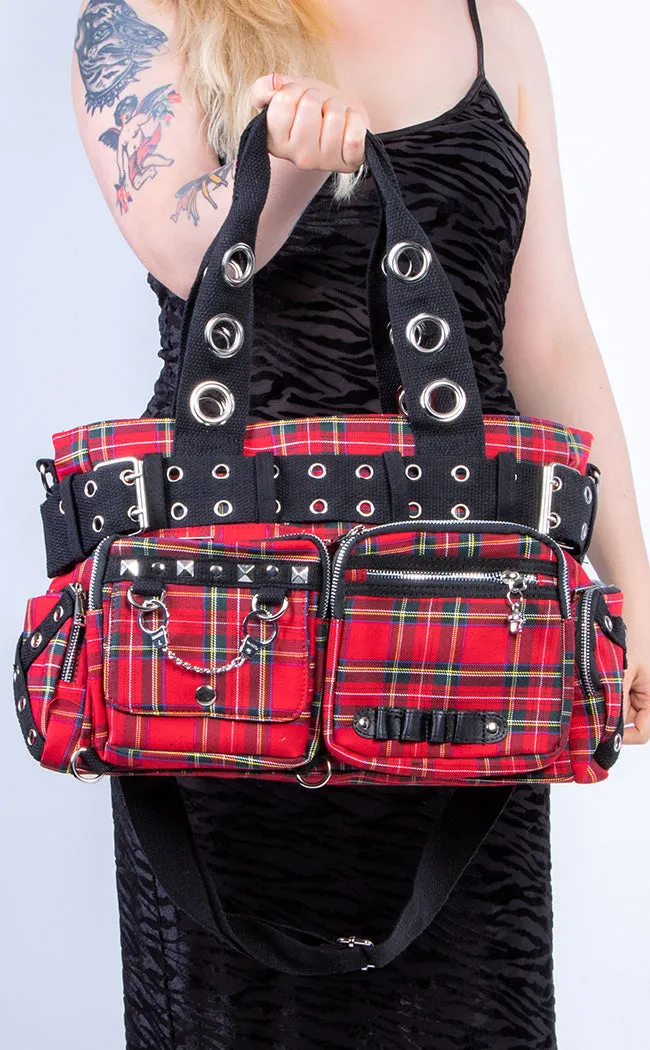 Camdyn Handbag | Red Tartan