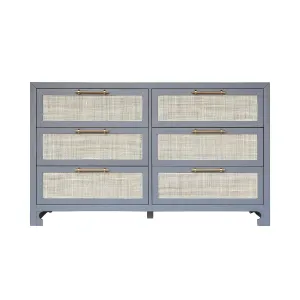 Carla Gray and Cane Dresser by Worlds Away