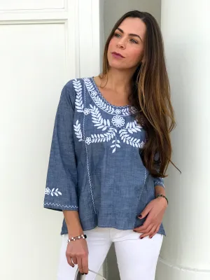 Clavel Blue Sky Blouse