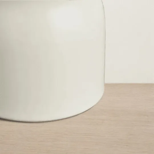 Compact White Ceramic Table Lamp