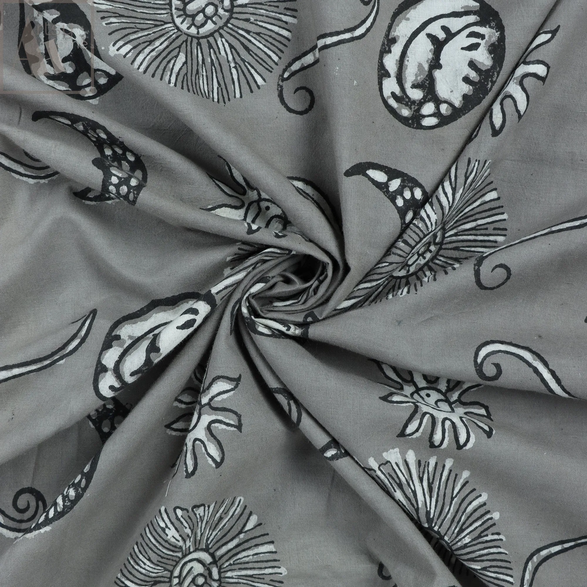 Dabu Print Fabric For Dress Material