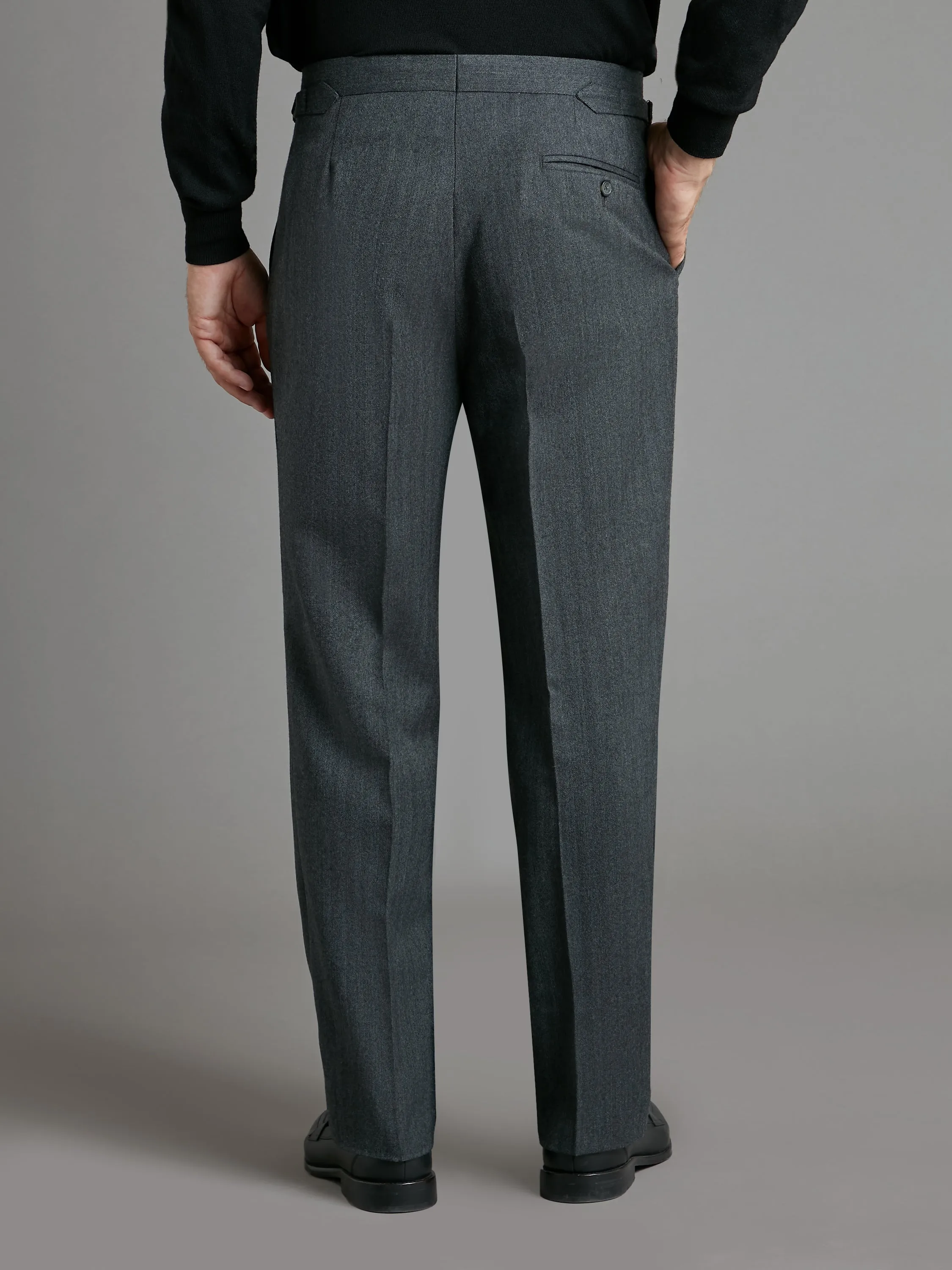 Eaton Suit - Grey Herringbone