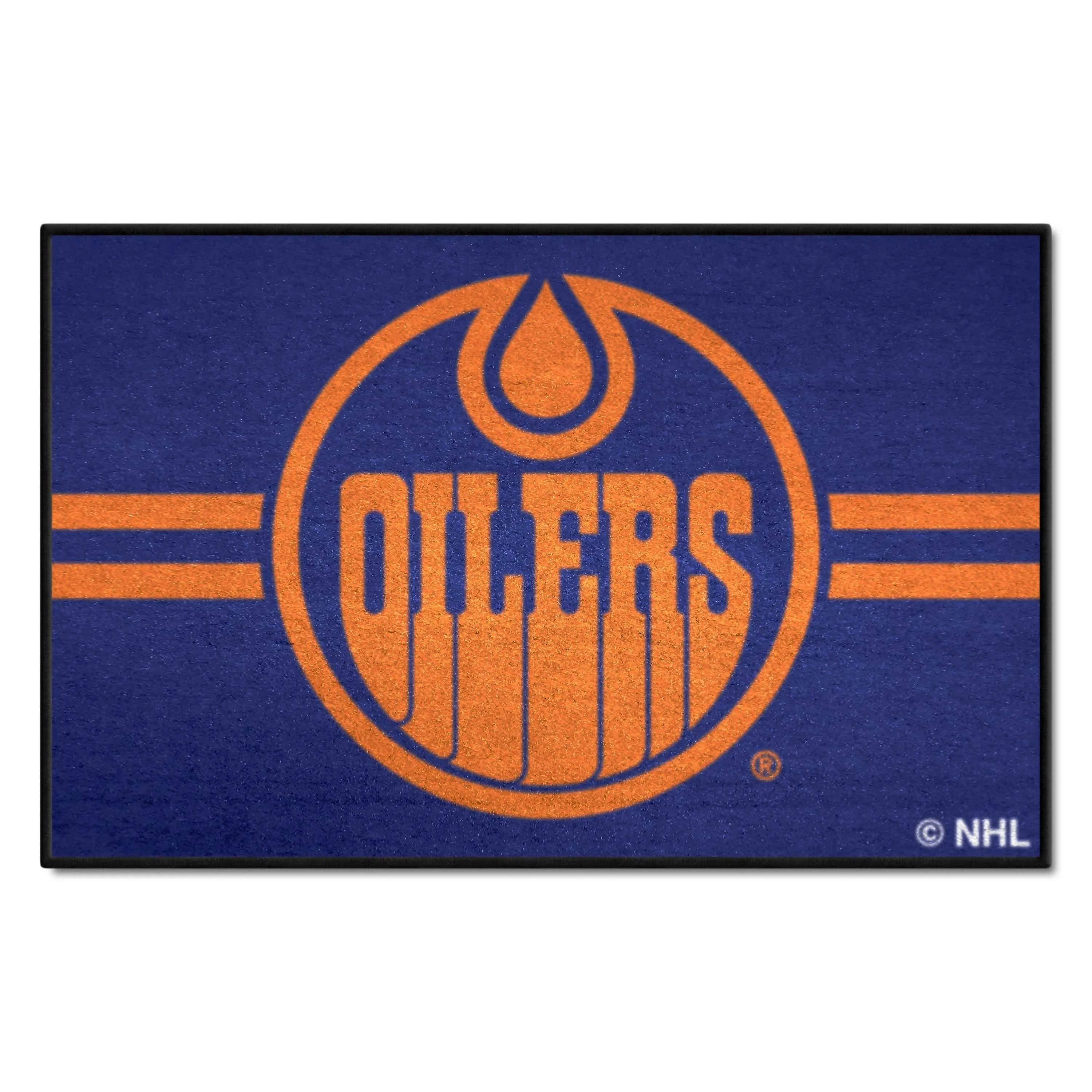 Edmonton Oilers Starter Mat Accent Rug - 19in. x 30in. Uniform Alternate Design