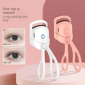 Electric Heated Eyelash Curler USB Rechargeable Makeup Curling Tool Long-Lasting