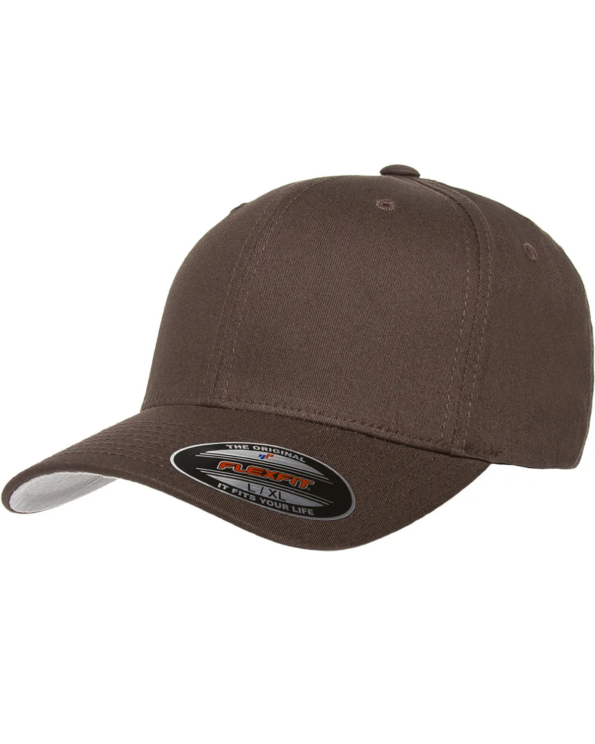 Flexfit Value Cotton Twill Custom Caps, Brown