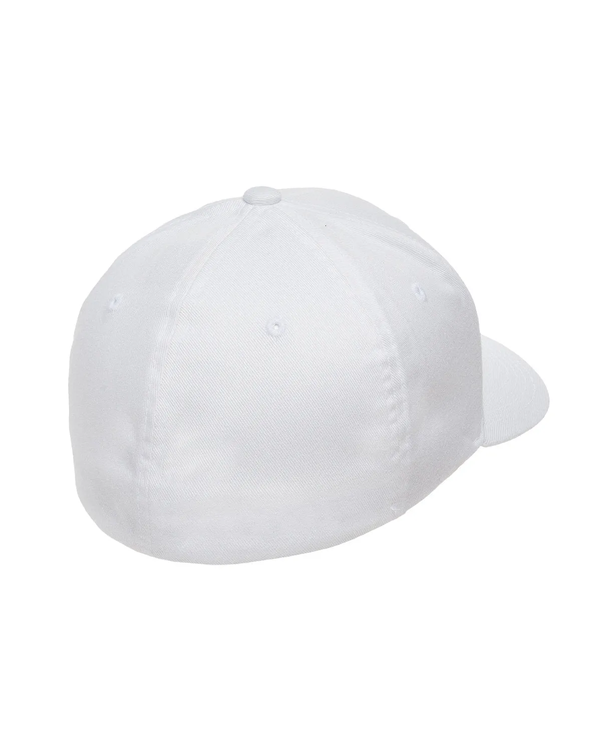 Flexfit Wooly 6-Panel Branded Caps, White