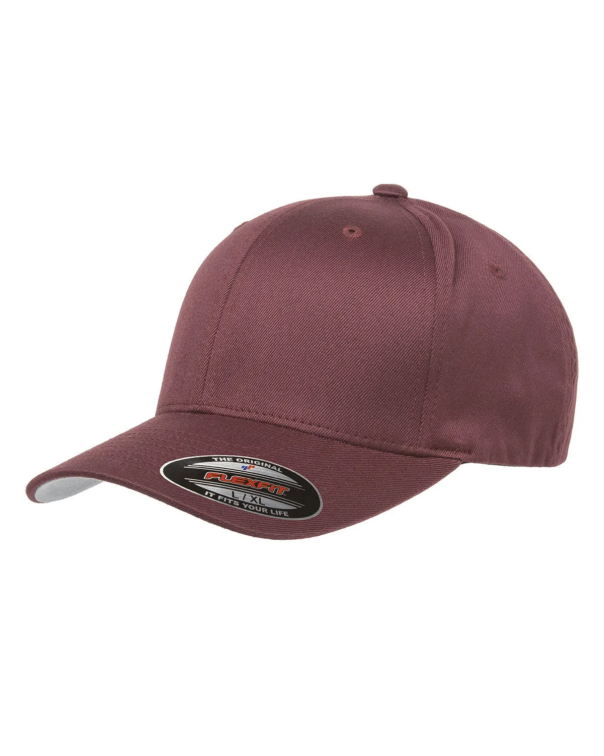 Flexfit Wooly 6-Panel Custom Caps, Maroon