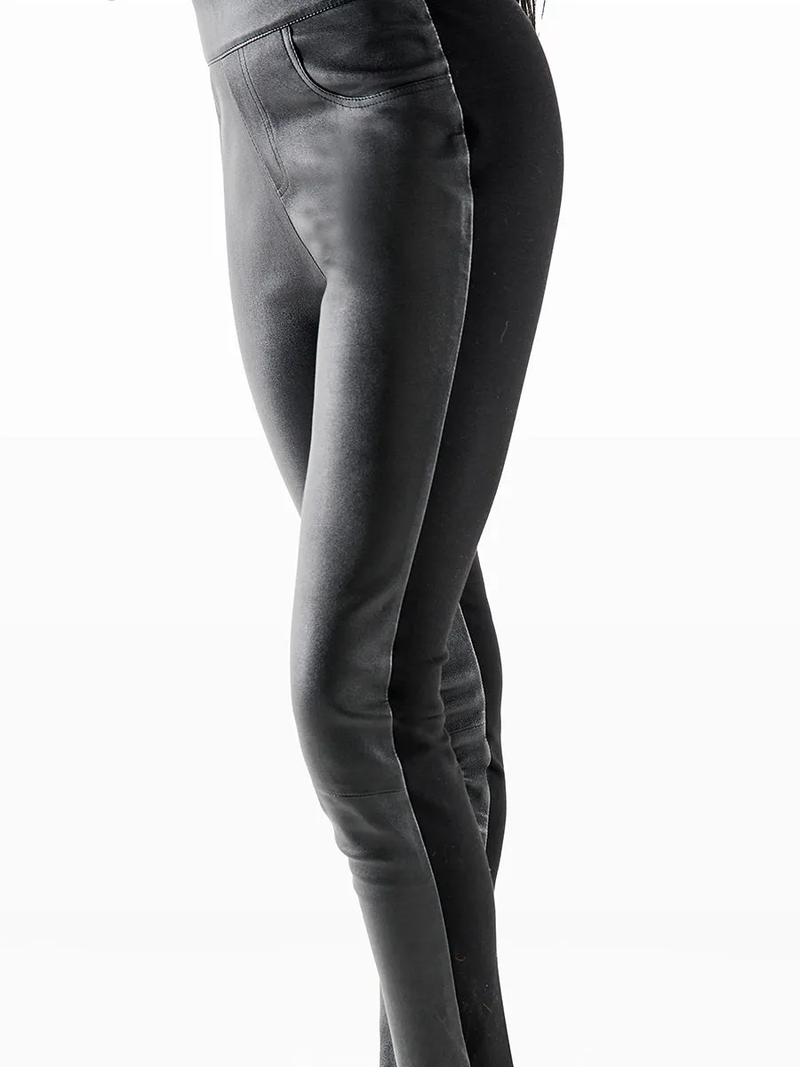 GIGI STRETCH LEATHER LEGGINGS