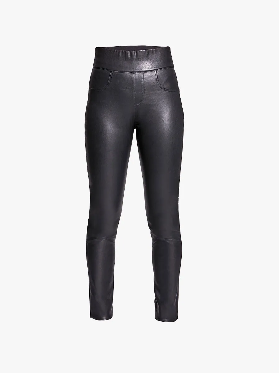 GIGI STRETCH LEATHER LEGGINGS