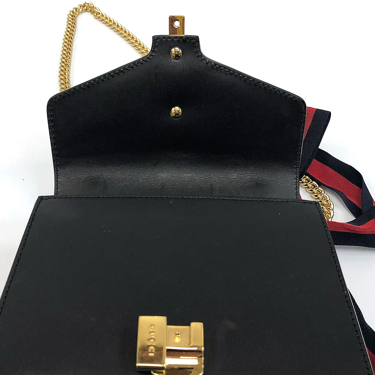 Gucci Sylvie Mini Leather Shoulder Bag