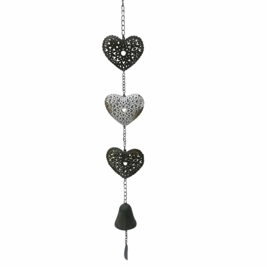 Hanging Hearts Bell Chime