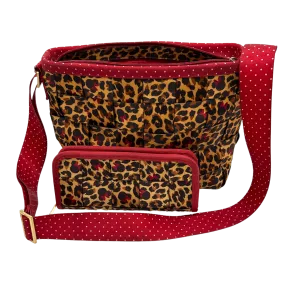 Harvey's Minnie Leopard Boxy Seatbelt Bag and Wallet