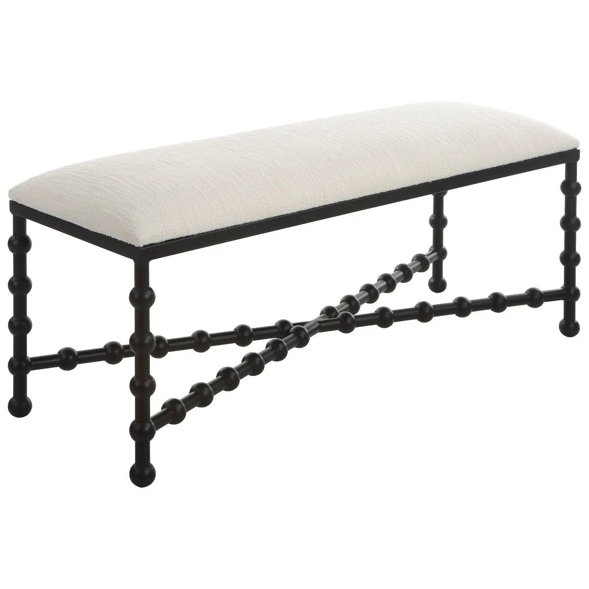 Iron Drops Cushioned Bench