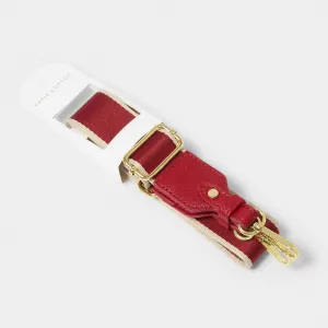 Katie Loxton 135cm Garnet Red Canvas Bag Strap