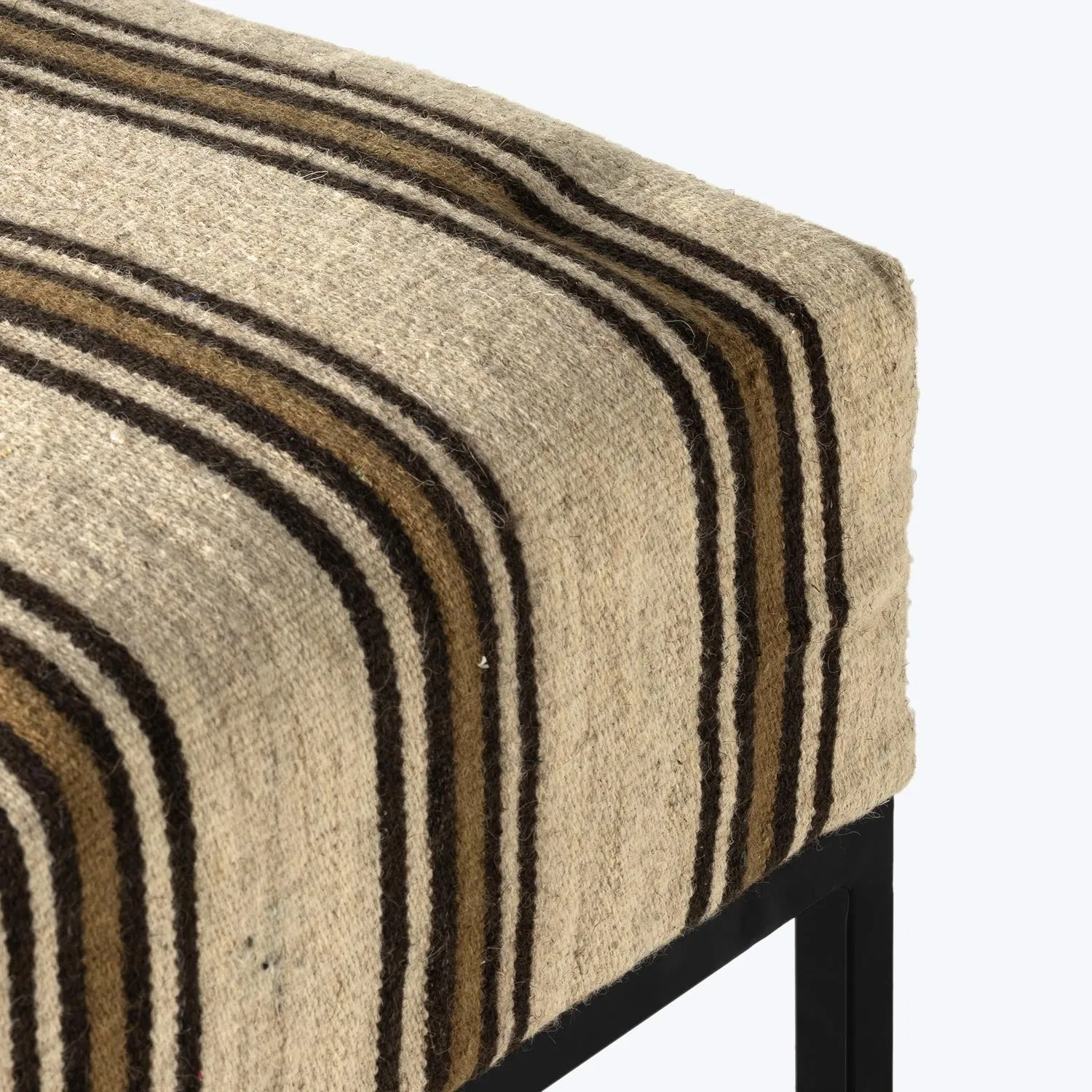 Kilim Upholstered Accent Bench