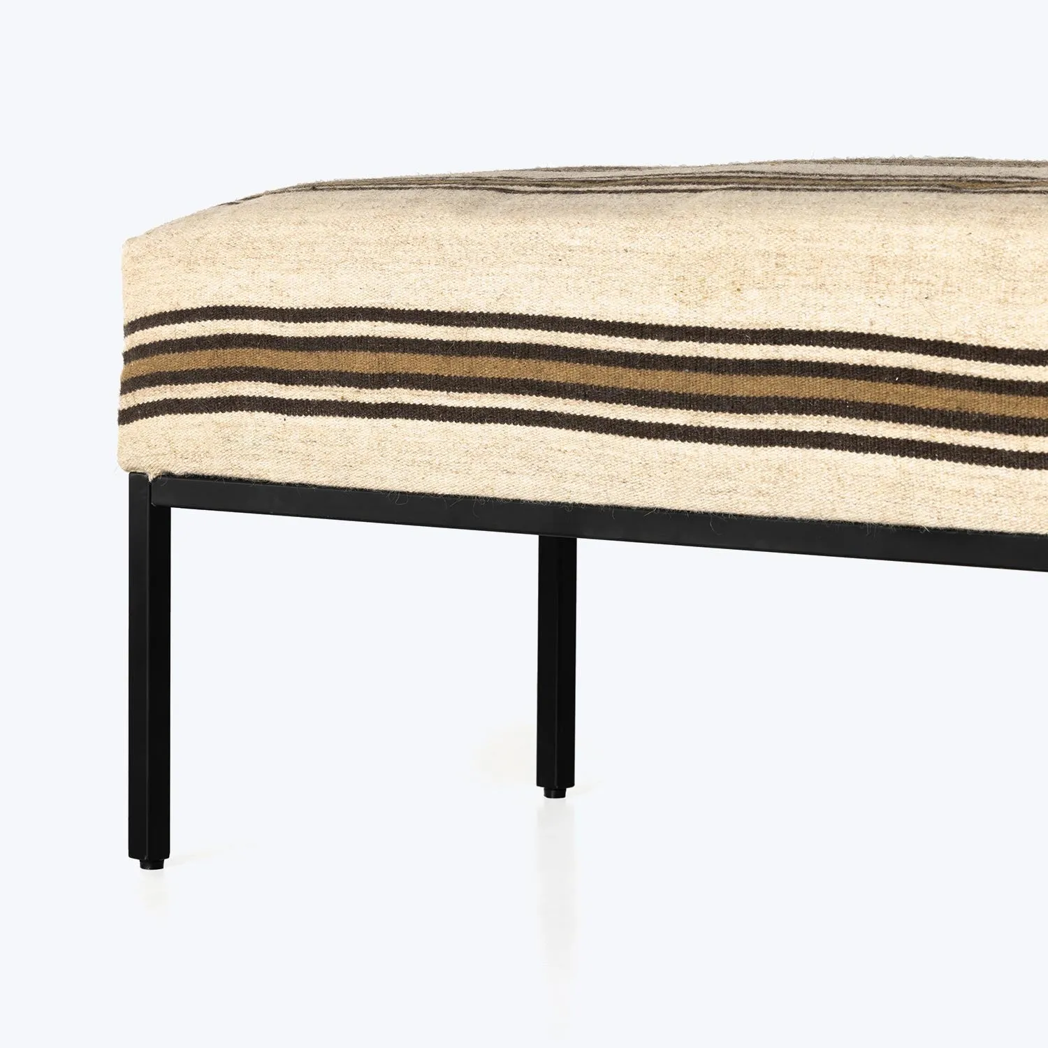 Kilim Upholstered Accent Bench