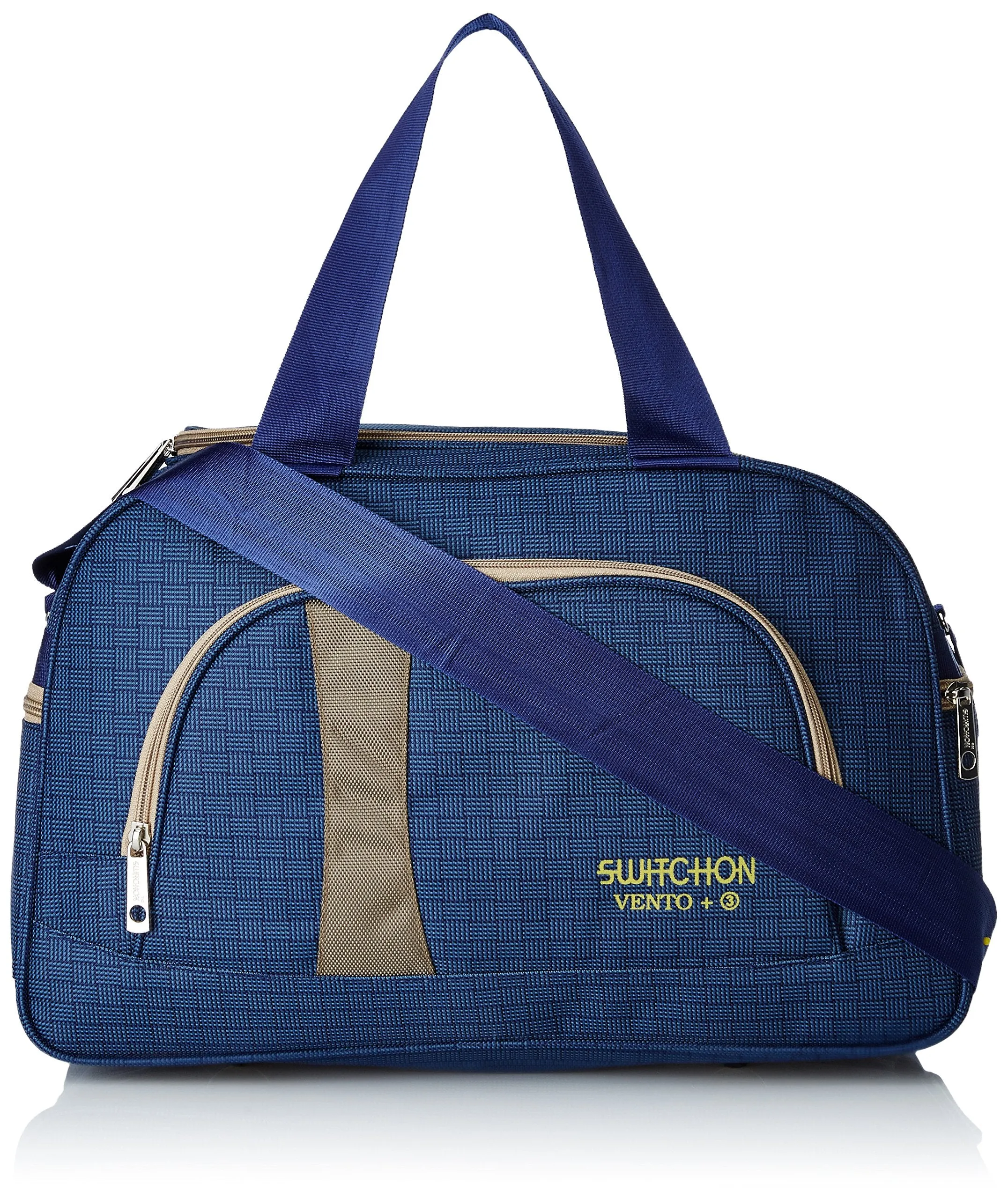 Kuber Industries Fabric 55 cms Blue Travel Duffle (KI032480)