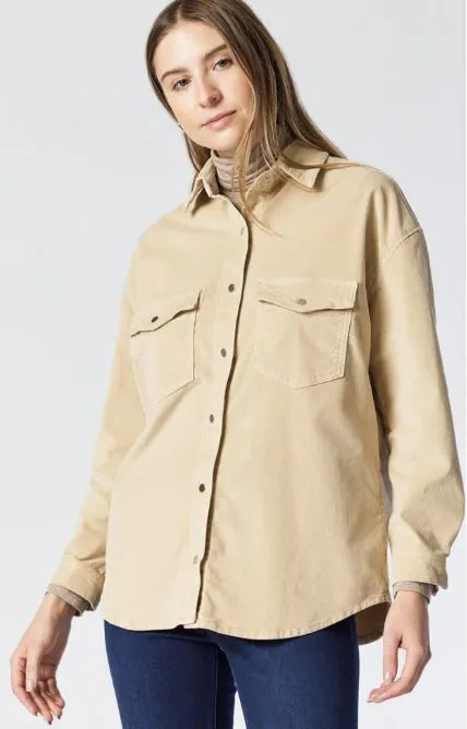 Mavi Livia Corduroy Shirt Iris Cream Cord