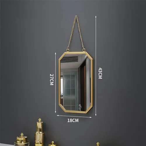 MERISHOPP Wall Mirror Round Nordic Style Bathroom Mirror for Bedroom Apartment Gallery