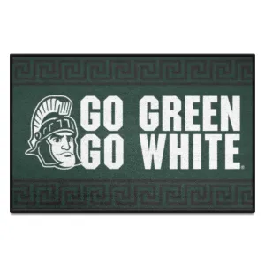 Michigan State Starter Mat Accent Rug - 19in. x 30in. Slogan Design