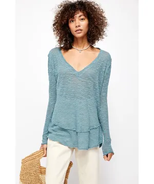 Ocean Air Hacci Sweater Misty Forest