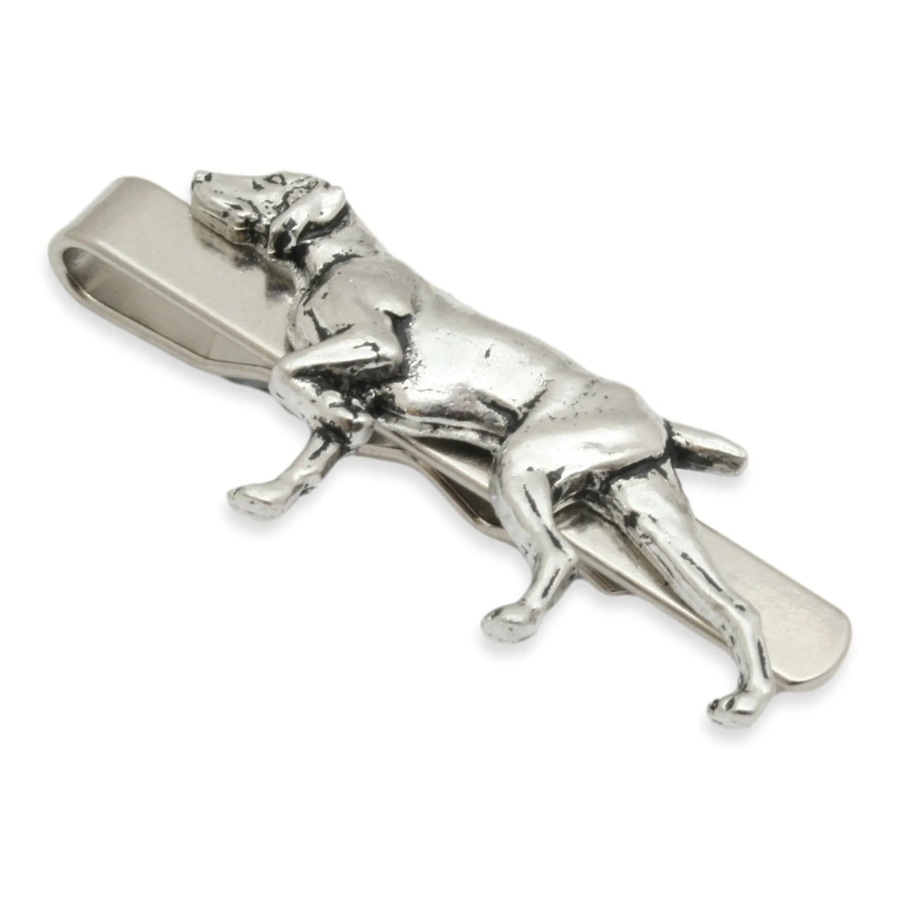 Pewter Pointer Gundog Tie Slide