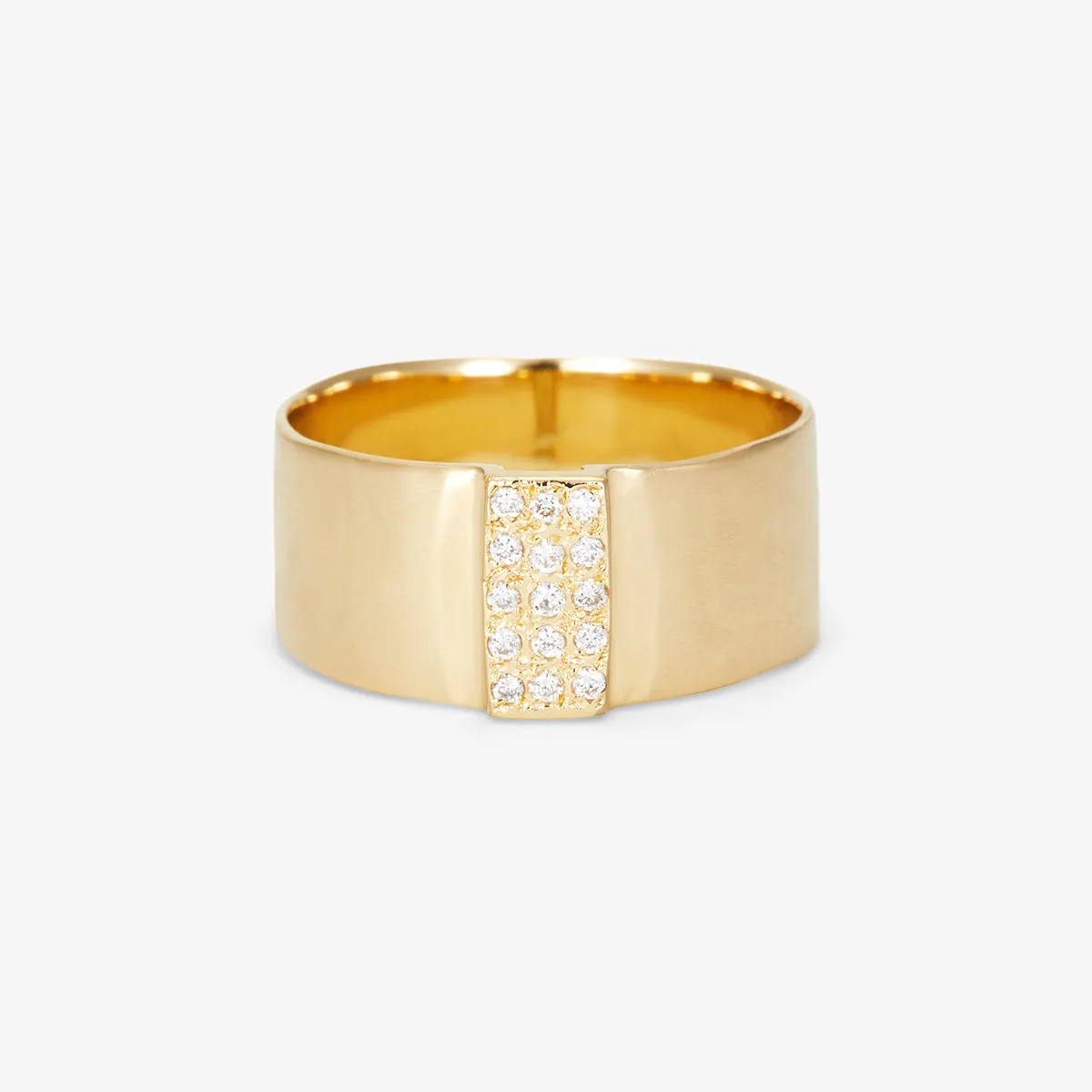 R10701W | White Diamond Bridge Ring