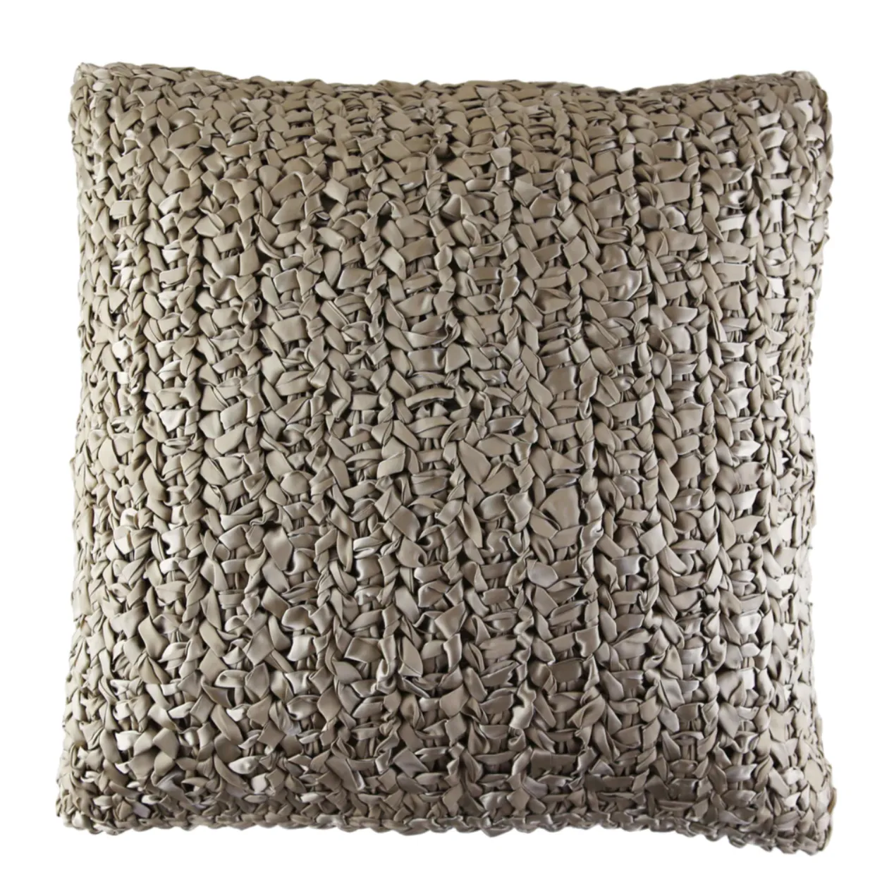 Ribbon Knit Decorative Pillow