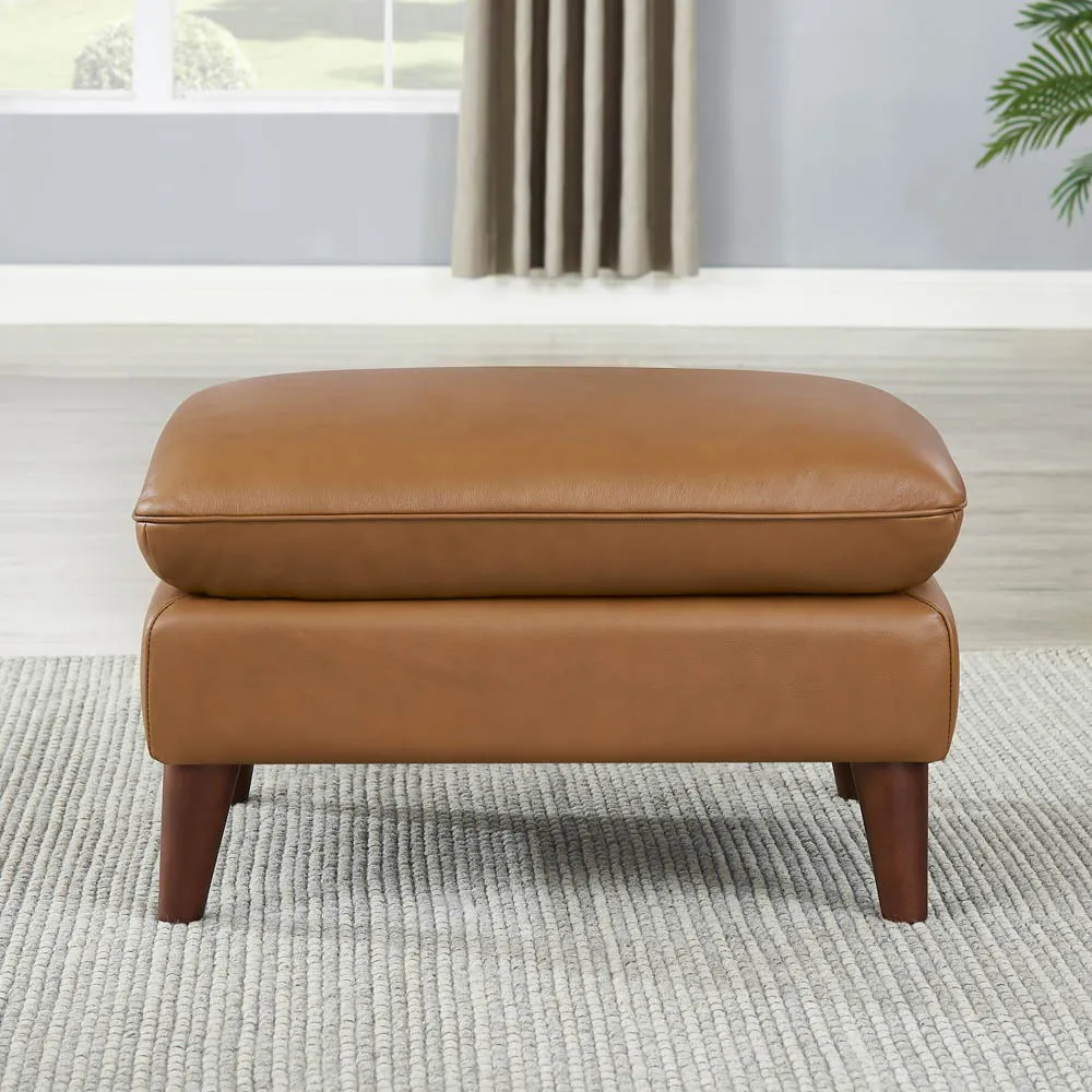 Solana - Leather Ottoman