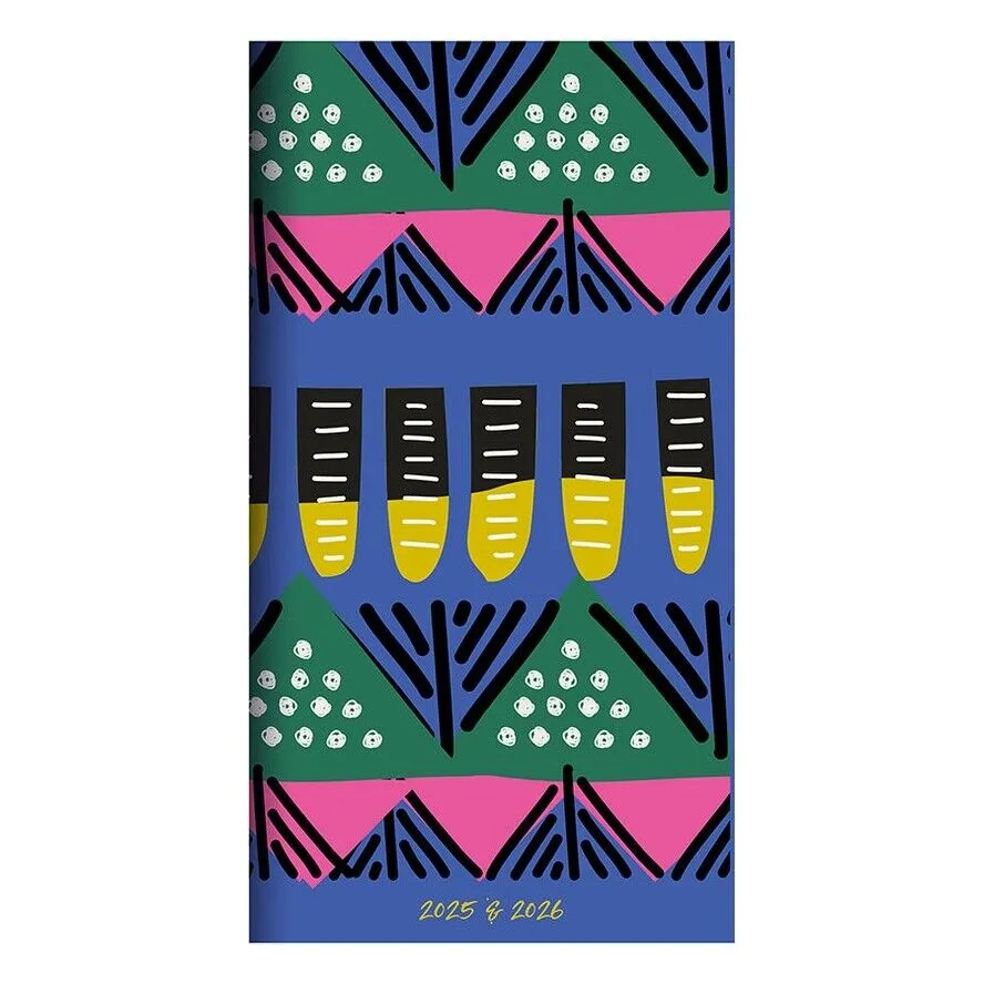 TF Publishing 2025-2026 Bright Tribal Small Monthly Pocket Planner