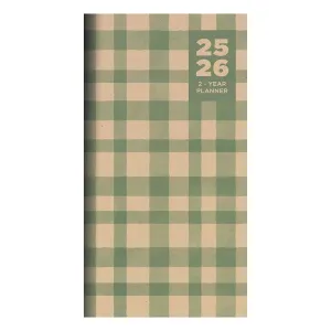 TF Publishing 2025-2026 Farmhouse Gingham Small Monthly Pocket Planner