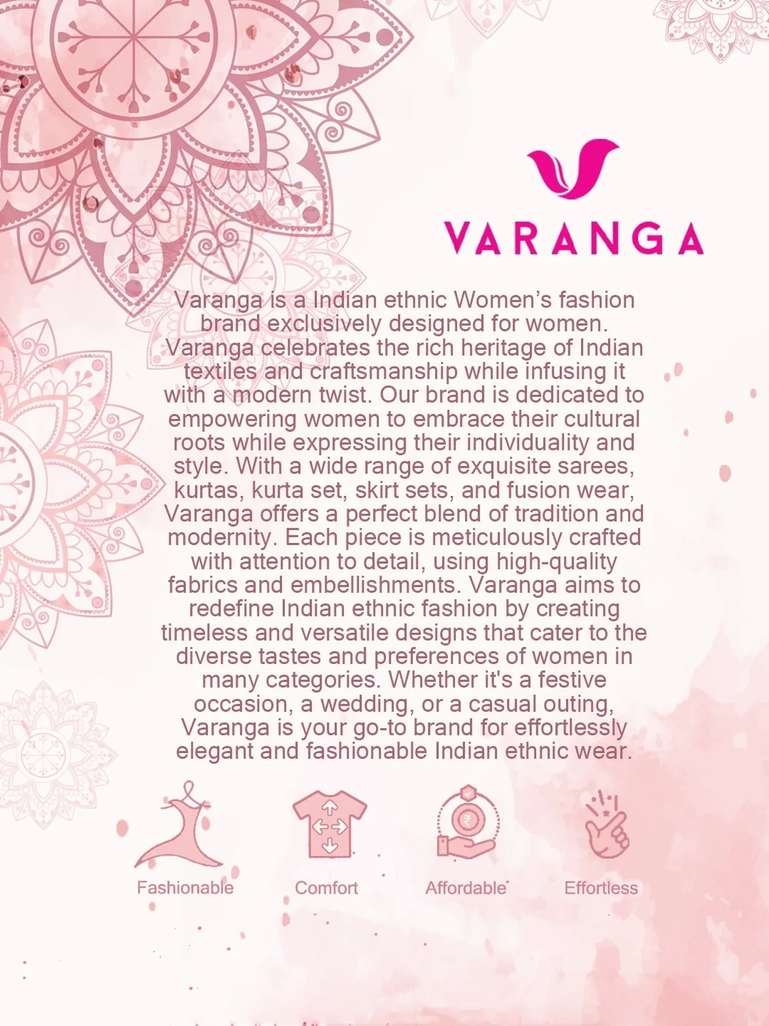 Varanga Woman Pashmina Floral Printed Straight Winter Kurta