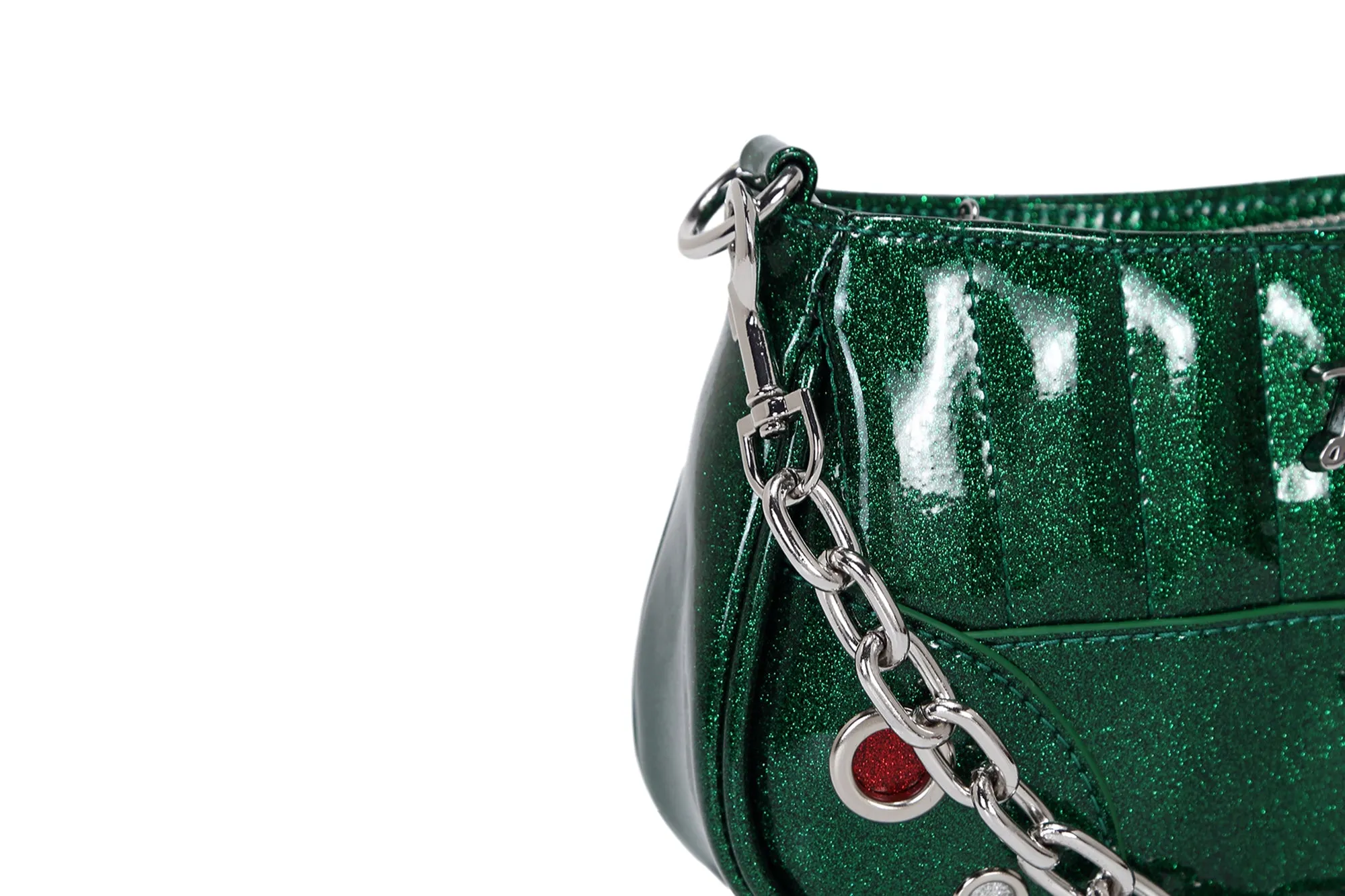 Venus Green Sparkle Hotrod Tiny Tote