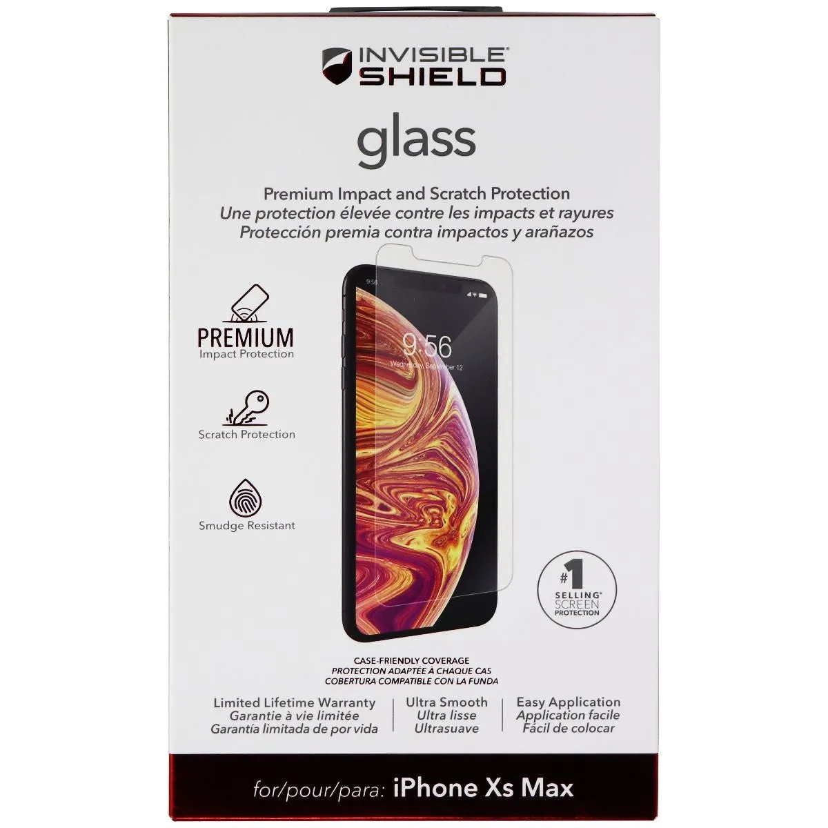 ZAGG Invisible Shield Glass Screen Protector for Apple iPhone XS Max - Clear